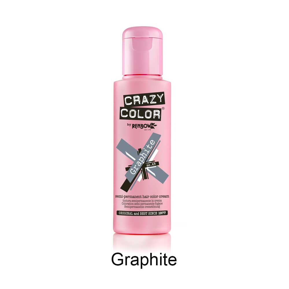 Crazy Color - Graphite Coloration semi permanente - Couleur argent